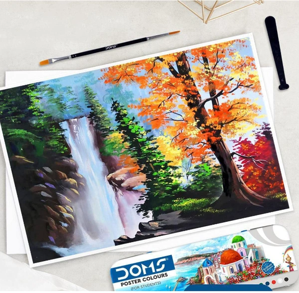 Doms Poster Colours, Includes One Agitator Inside, 6 Shades