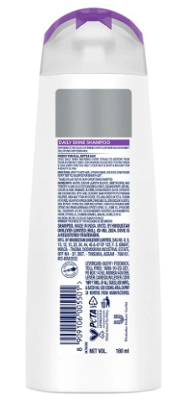 Dove Damage Therapy Bio-Protein Care Shampoo, Daily Shine - 180ml