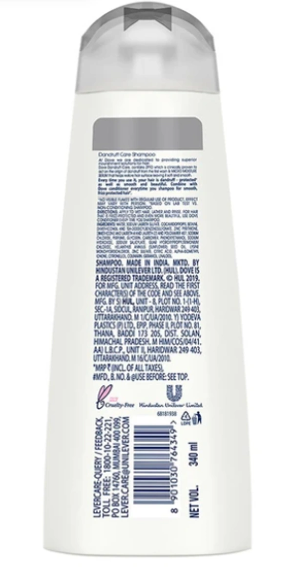 Dove Anti Dandruff Solutions Shampoo, Dandruff Care -340ml