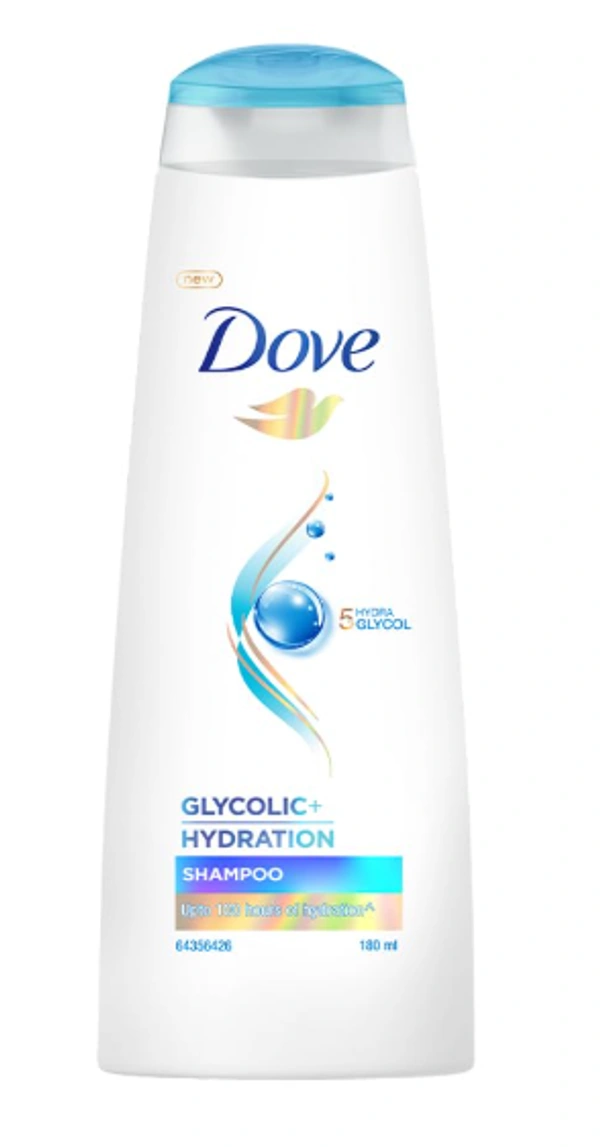 Dove Glycolic+ Hydration Shampoo-180ml