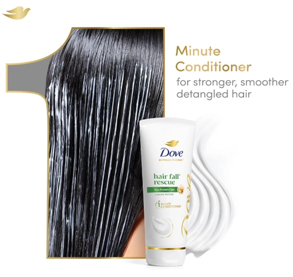 Dove Hair Fall Rescue, Damage Therapy, 1 Minute Conditioner Tube - 75ml