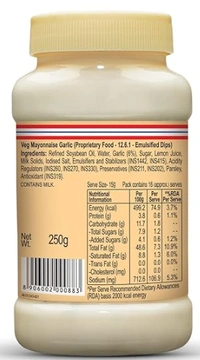 Dr Oetker Funfoods Veg Mayonnaise Garlic-250gm