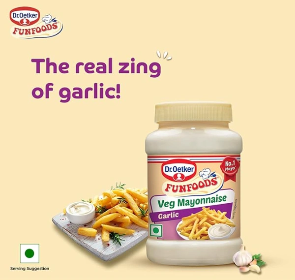 Dr Oetker Funfoods Veg Mayonnaise Garlic-250gm