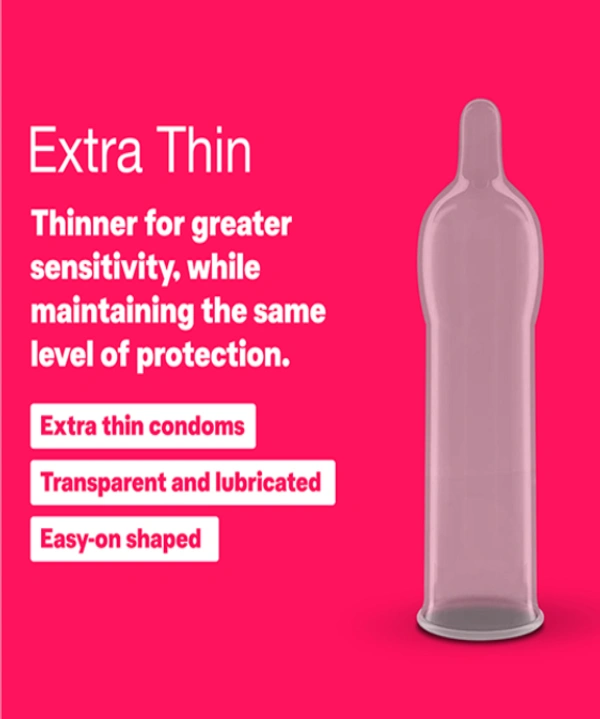 Durex Extra Thin, Extra Sensation for her, Condoms-10N