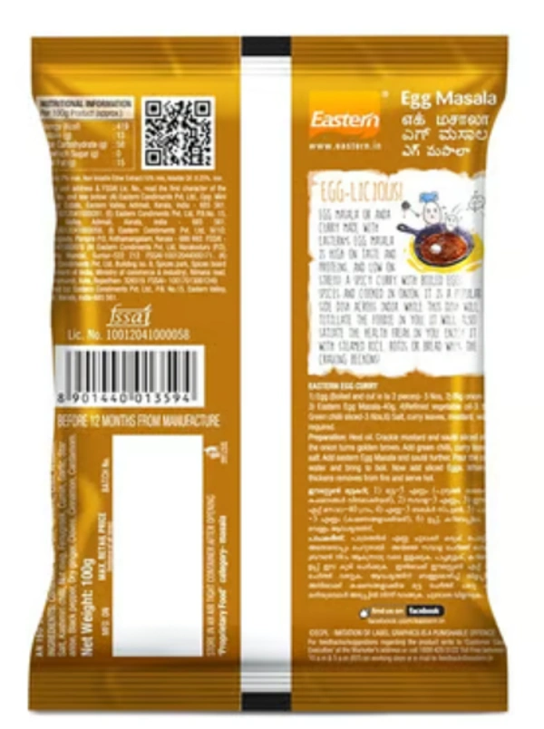 Eastern Egg Masala-100gm