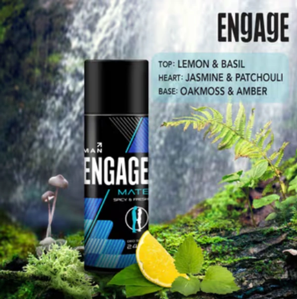 Engage Man Spicy & Fresh Deo Spray, Mate-150ml