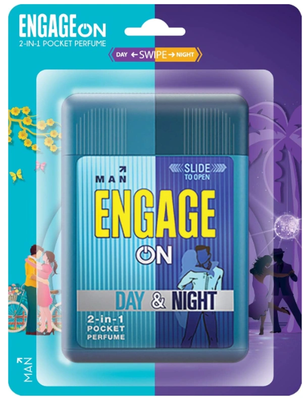 Engage On Man Day & Night, 2 In 1 Pocket Perfume-28ml