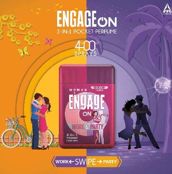 Engage On Woman Work & Party 2-in-1 Pocket Perfume-28ml