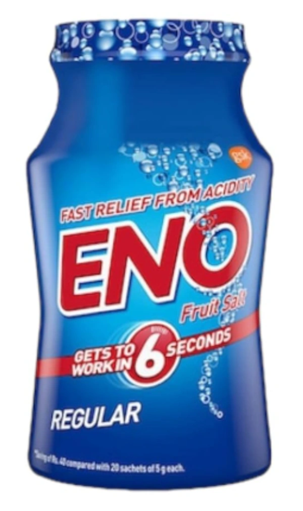 Eno Fast Relief From Acidity, Gets to Work in 6 Seconds-Regular - 100gm