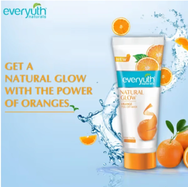 Everyuth Natural Glow,Orange Peel-Off Mask-25gm