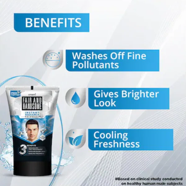 Fair And Handsome Instant Radiance Face wash, 100gm