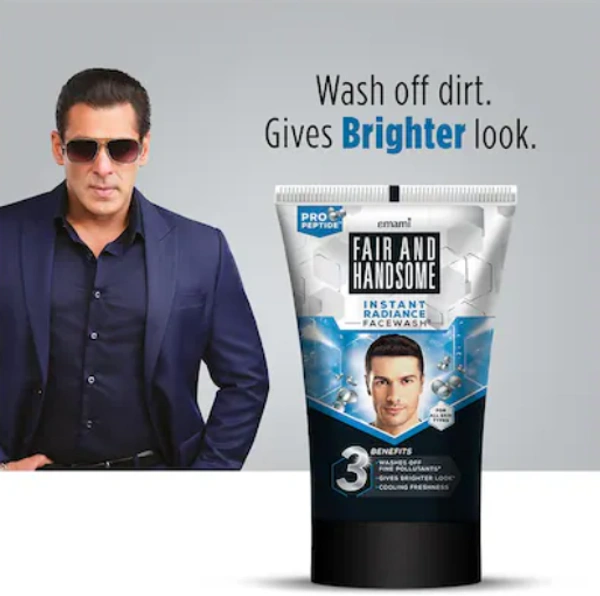 Fair And Handsome Instant Radiance Face wash, 100gm