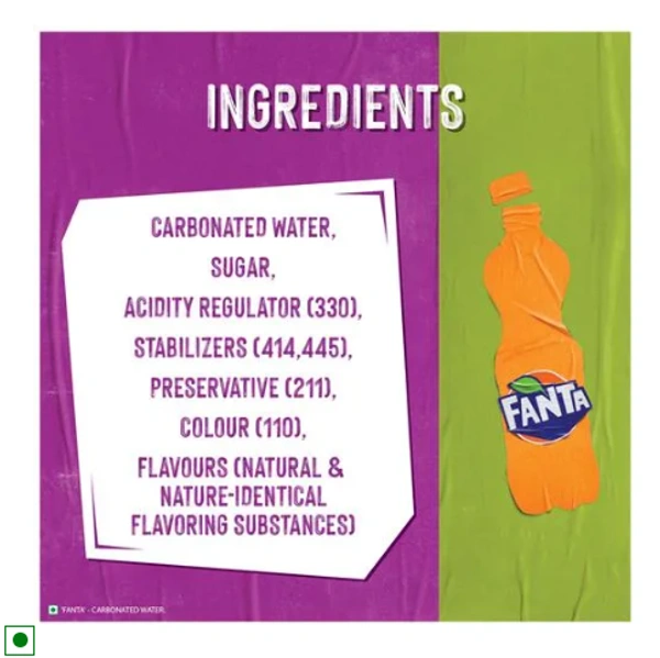 Fanta Added Orange Flavour Soft Drink, 750ml