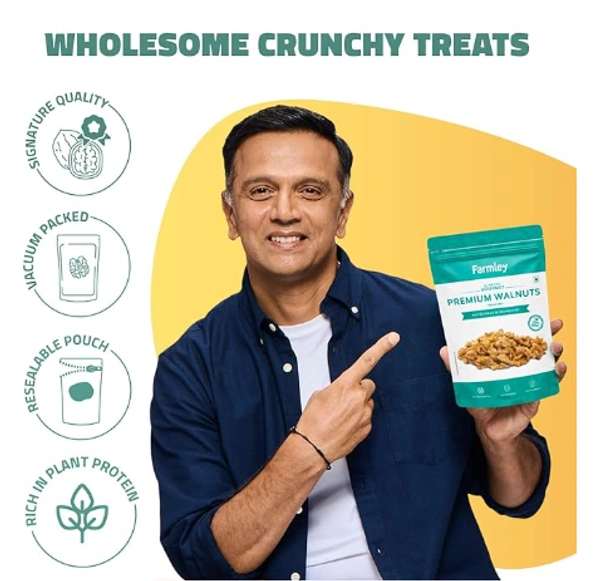 Farmley Premium Walnuts Broken, 200gm
