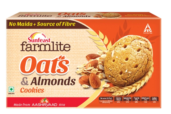 Sunfeast Farmlite Oats & Almonds Cookies-75gm