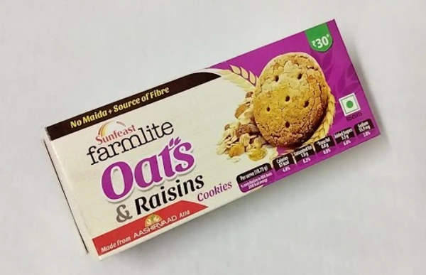Sunfeast Farmlite Oats & Raisins Cookies-75gm