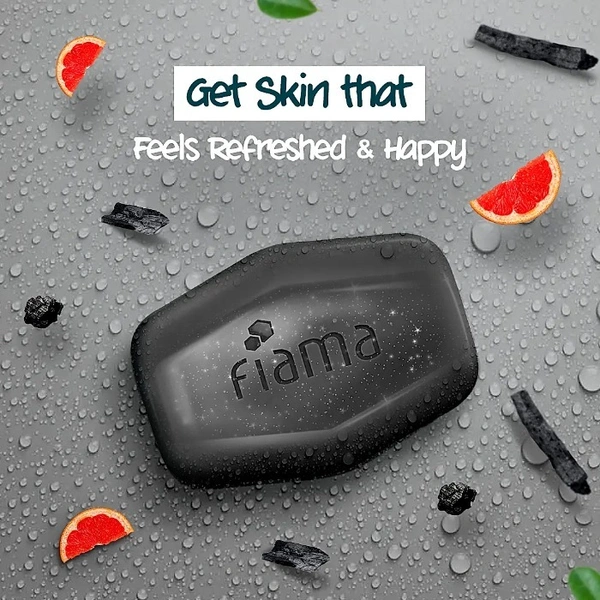 Fiama Gel Bar Charcoal & Grapefruit-2x125gm(Free Shower Gel Blackcurrant & Bearberry)