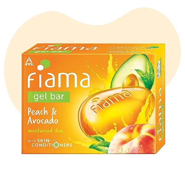 Fiama Gel Bar Peach & Avocado Moisturised Skin-125gm