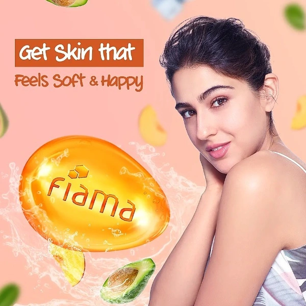 Fiama Gel Bar Peach & Avocado-2x125gm(Free Shower Gel Blackcurrant & Bearberry)