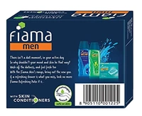 Fiama Gel Bar bathing soap,Sea Minerals-2x125gm(Free Shower Gel Blackcurrant & Bearberry)
