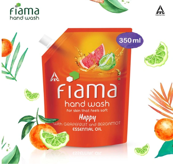 Fiama Handwash Happy, Refill Pouch-350ml