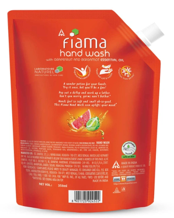 Fiama Handwash Happy, Refill Pouch-350ml