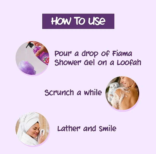 Fiama Shower Gel, Blackcurrant & Bearberry, 500ml