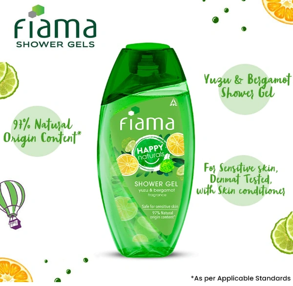 Fiama Shower Gel, Yuzu & Bergamot fragrance-250ml