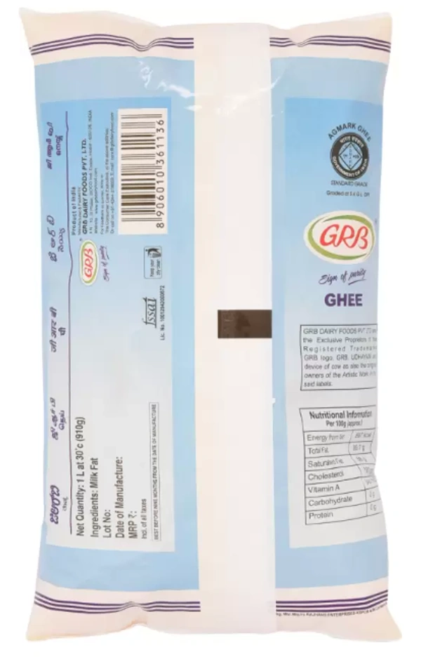  GRB Ghee/Thuppa-1ltr(Pouch)