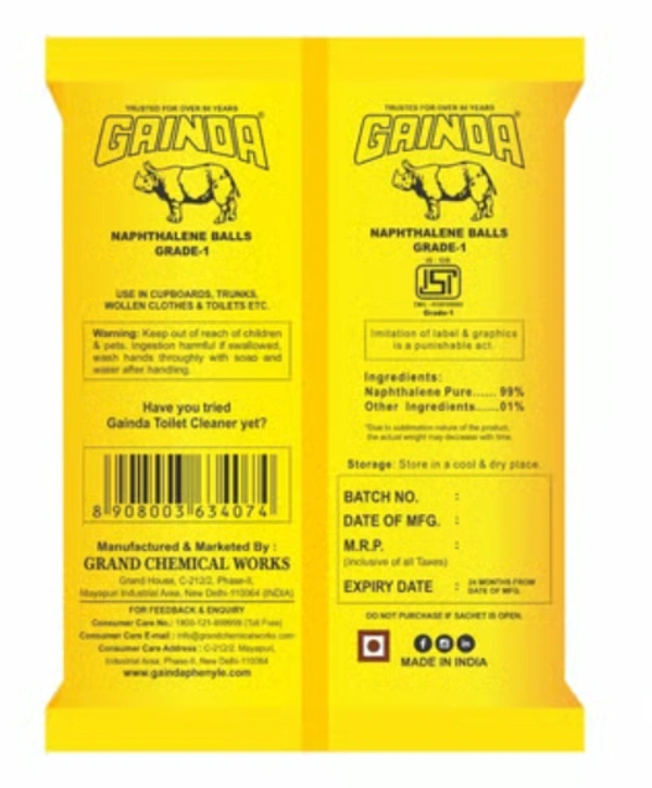 Gainda Naphthalene Balls, Grade-1 - 100gm