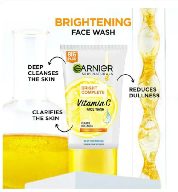 Garnier Skin Naturals Bright Complete, VitaminC,Face Wash-50gm