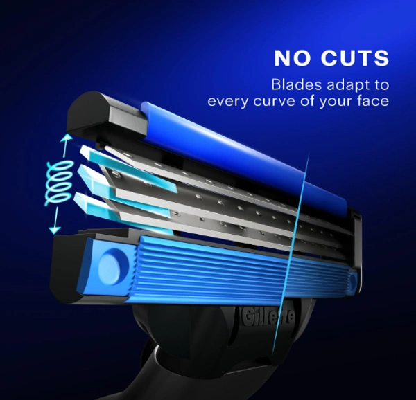 Gillette Mach3 Shaving Razor Fresh Clean - 2 Cartridges