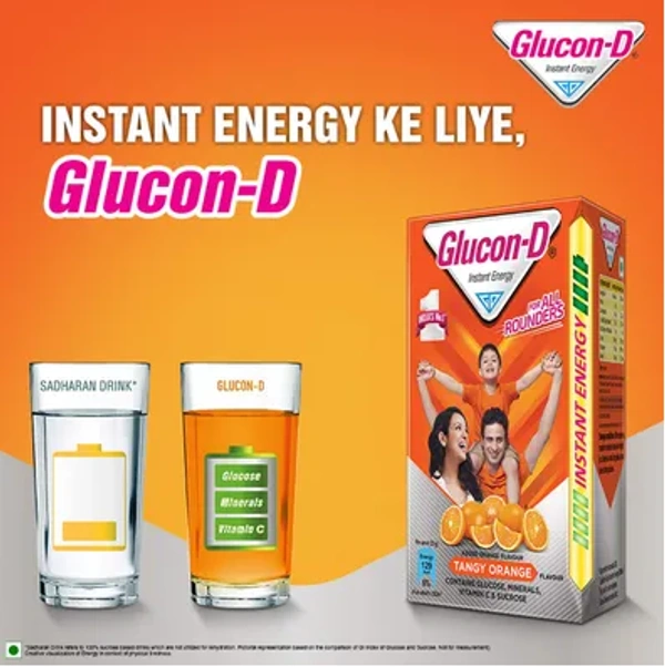 Glucon-D Tangy Orange Flavour-125gm