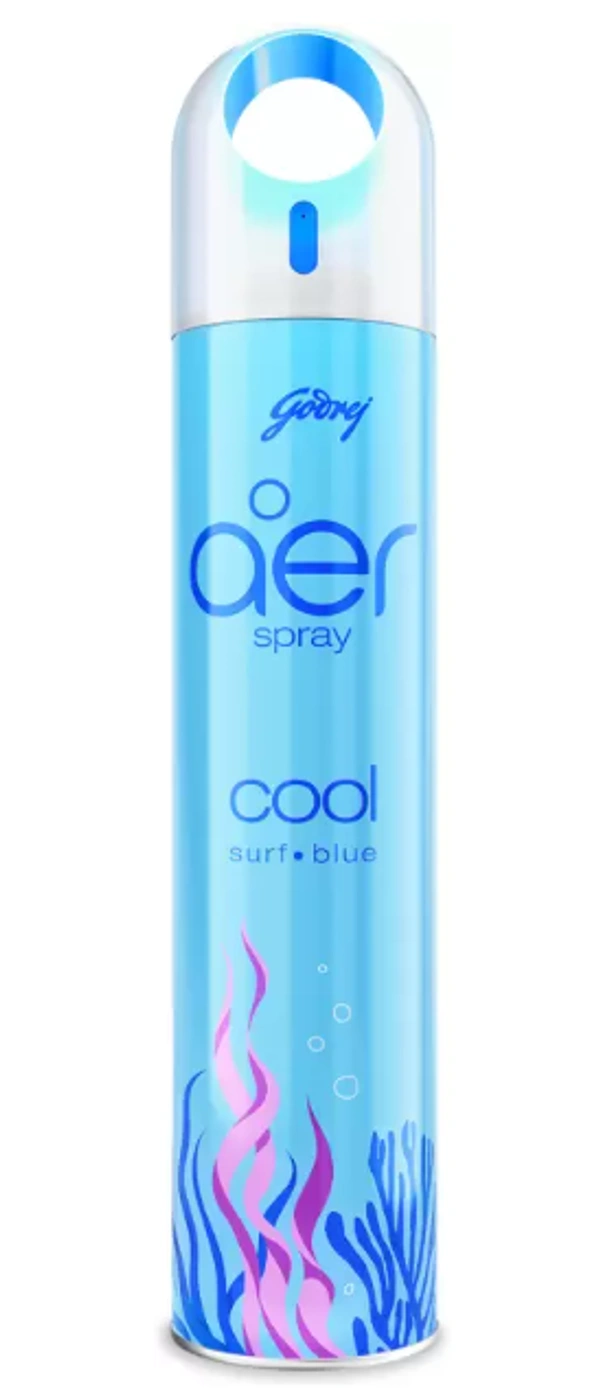 Godrej Aer Spray, Room Spray, Cool Surf*Blue-220ml