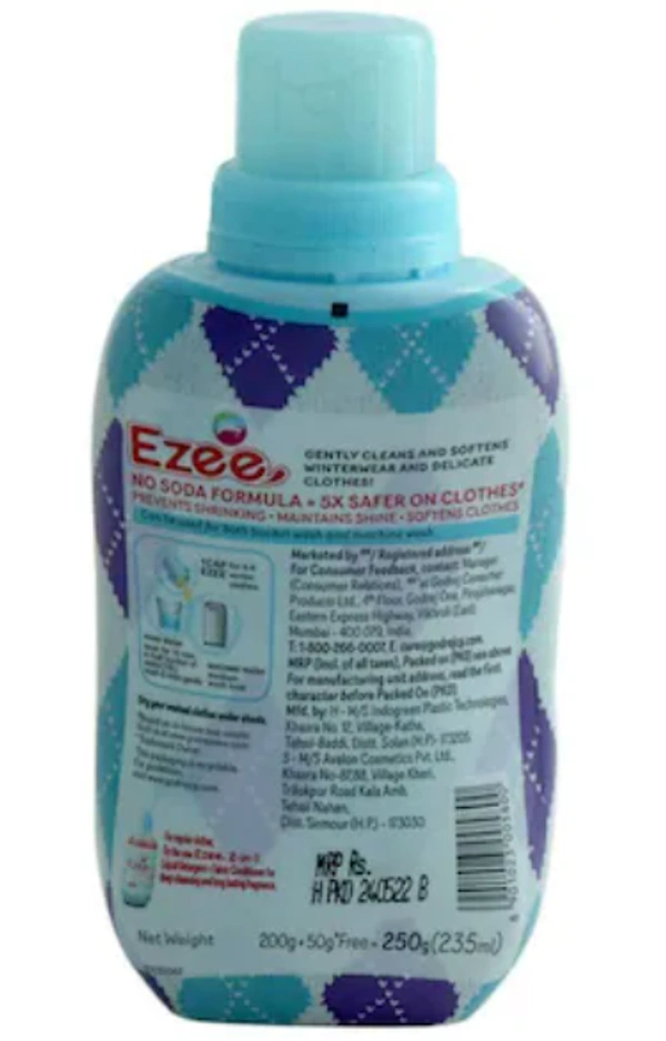 Godrej Ezee Liquid Detergent| Winterwear - 235ml