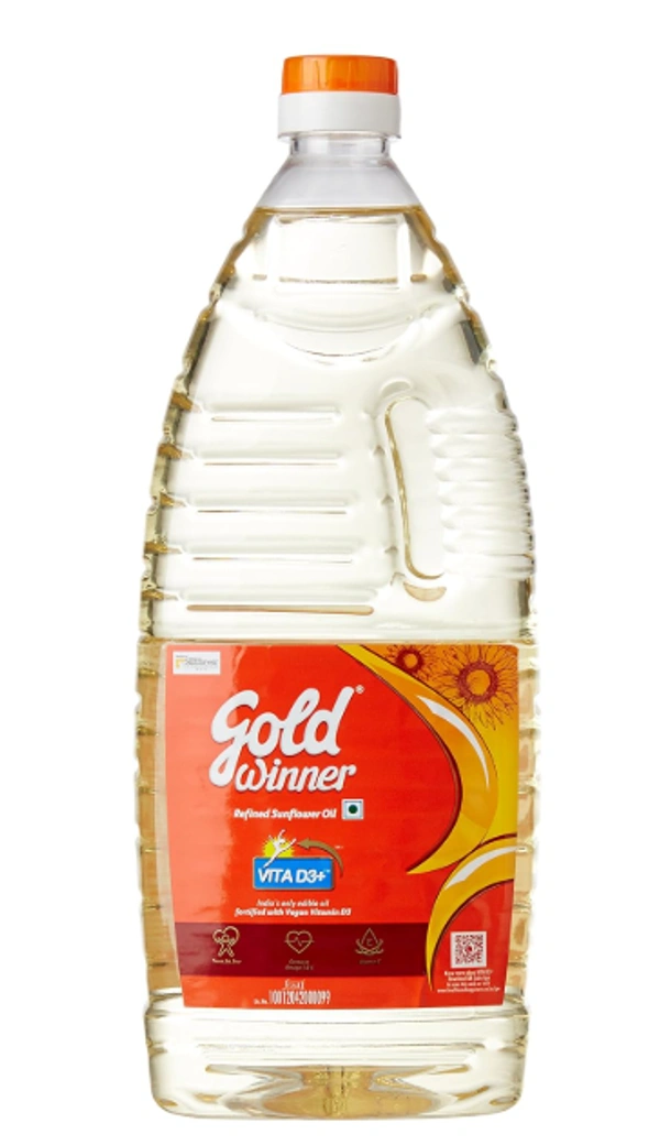 Gold winner Refined Sunflower Oil, Bottle