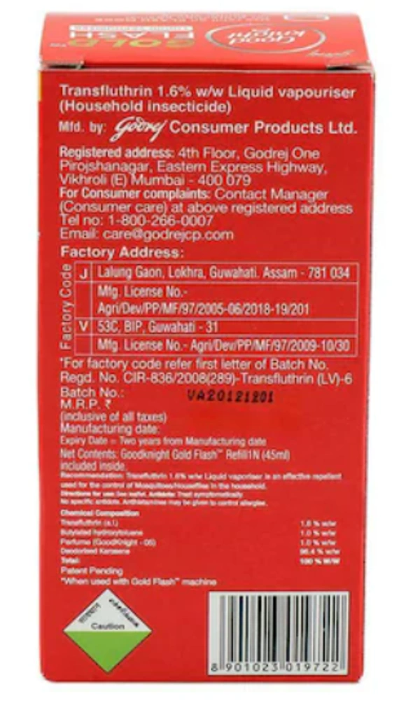Good Knight Gold Flash Refill, 45ml