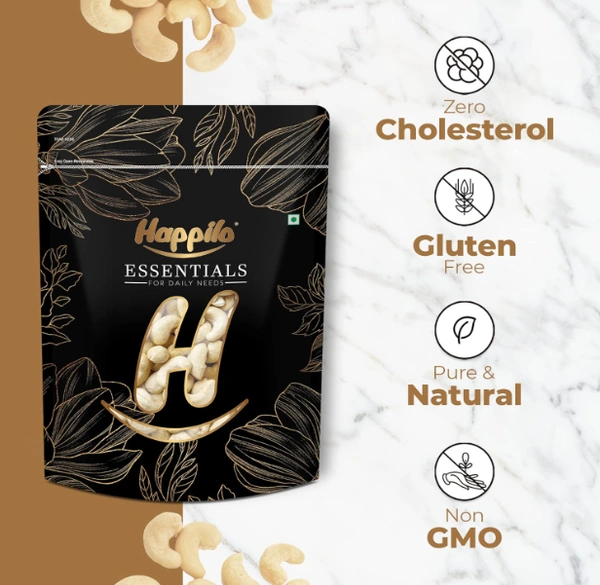 Happilo Essential For Daily Needs, California Cashew(W-400) - 500gm
