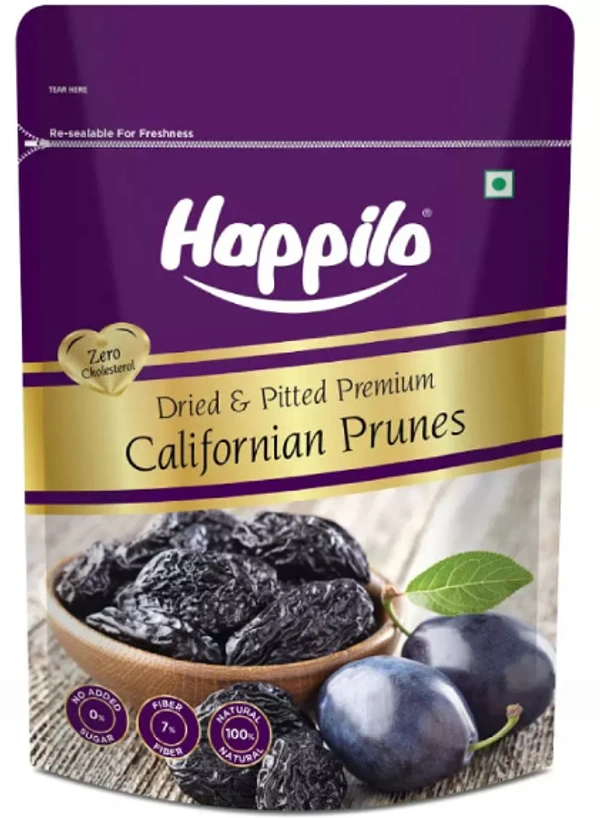 Happilo Dried & Pitted Premium, Californian Prunes, 200gm