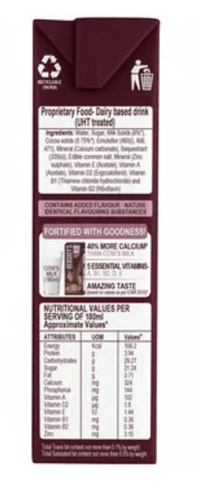 Hersheys Milk Shake Chocolate Flavor Milk - 180ml