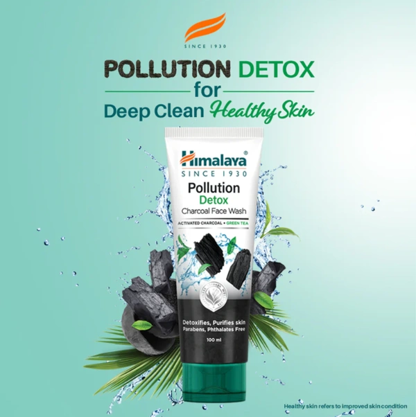  Himalaya Pollution Detox,Charcoal Face Wash-50ml