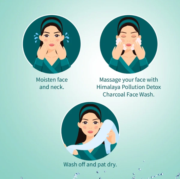  Himalaya Pollution Detox,Charcoal Face Wash-50ml