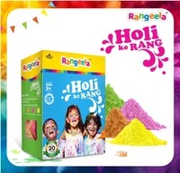 Rangeela Holi Ke Rang, Holi Colours - 60gmx4 pouches