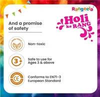 Rangeela Holi Ke Rang, Holi Colours - 60gmx4 pouches
