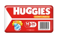 Huggies Comfy Pants, Dry Xpert Channel - Medium(7-12kg), 26 Pants