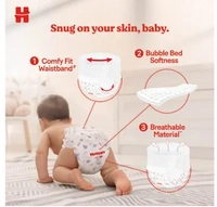 Huggies Comfy Pants, Dry Xpert Channel - Medium(7-12kg), 26 Pants