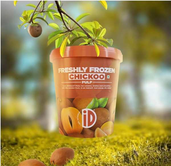 ID Freshly Frozen Chickoo Pulp - 500ml