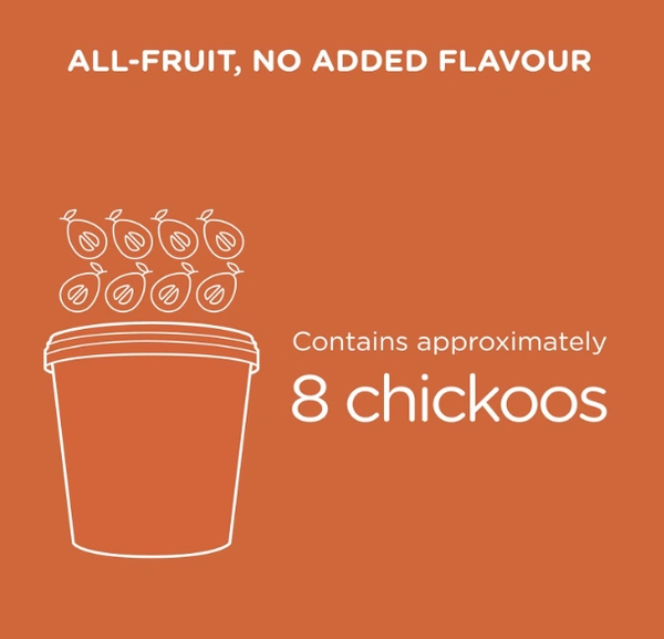 ID Freshly Frozen Chickoo Pulp - 500ml