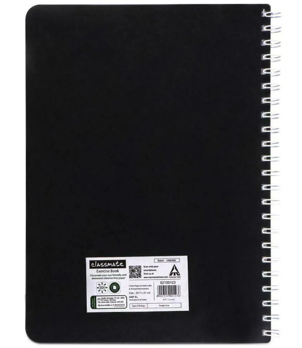 ITC Classmate Pulse Single Line Spiral Note Book(Design may vary) - 302 Pages