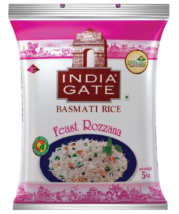 India Gate Basmati Rice Feast Rozzana - 5kg